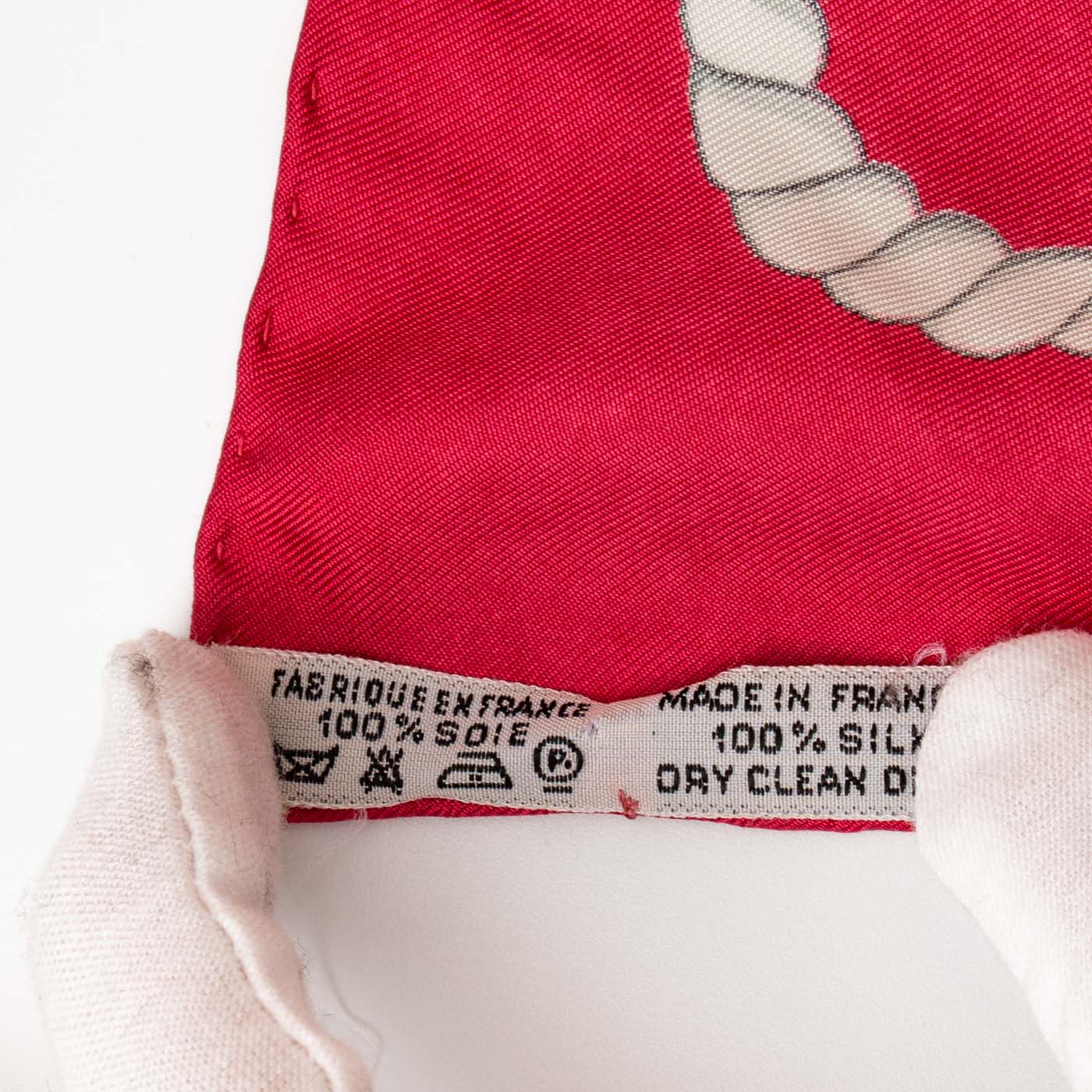 Hermès Carré Foulard Soie 90 Les Folies Du Ciel Rose – Image 4