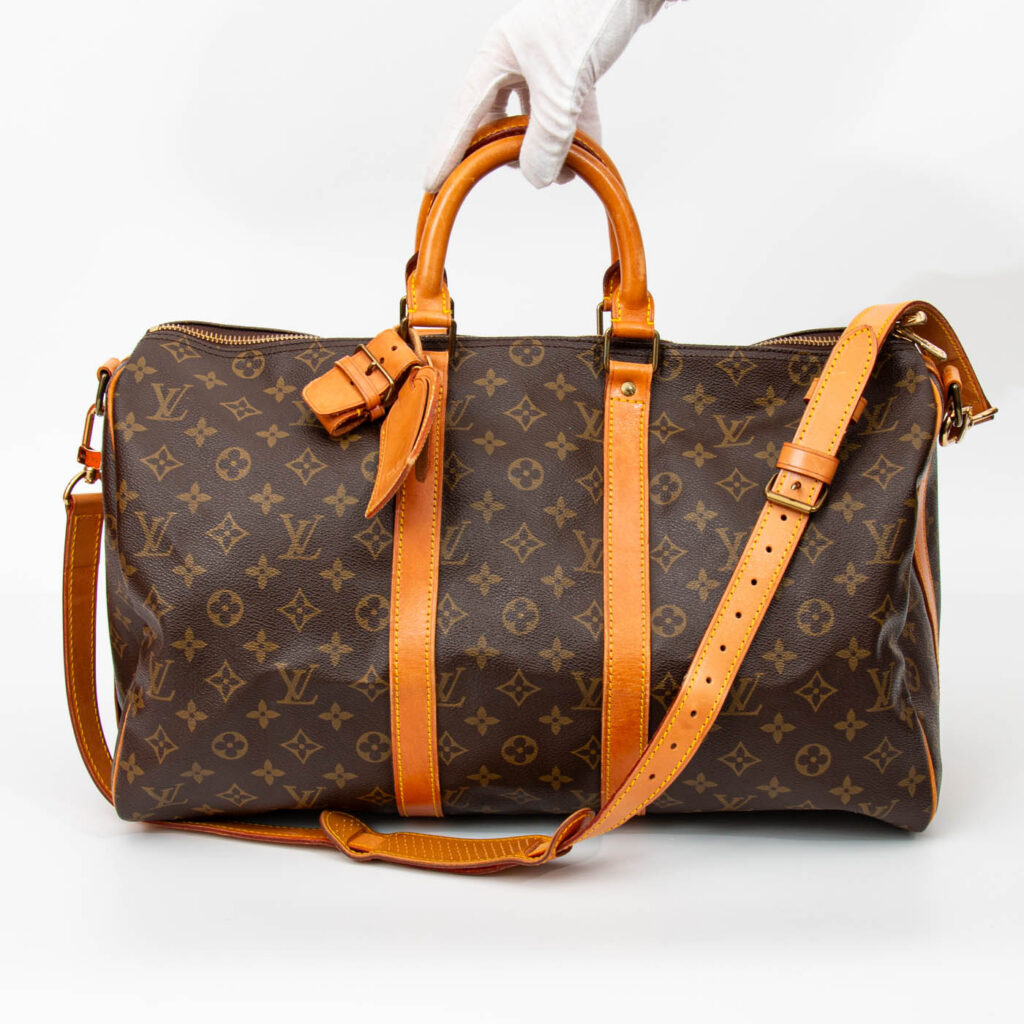 Louis Vuitton Tasche Keepall Bandouliere 45 Monogram Canvas Braun 1988 VI884