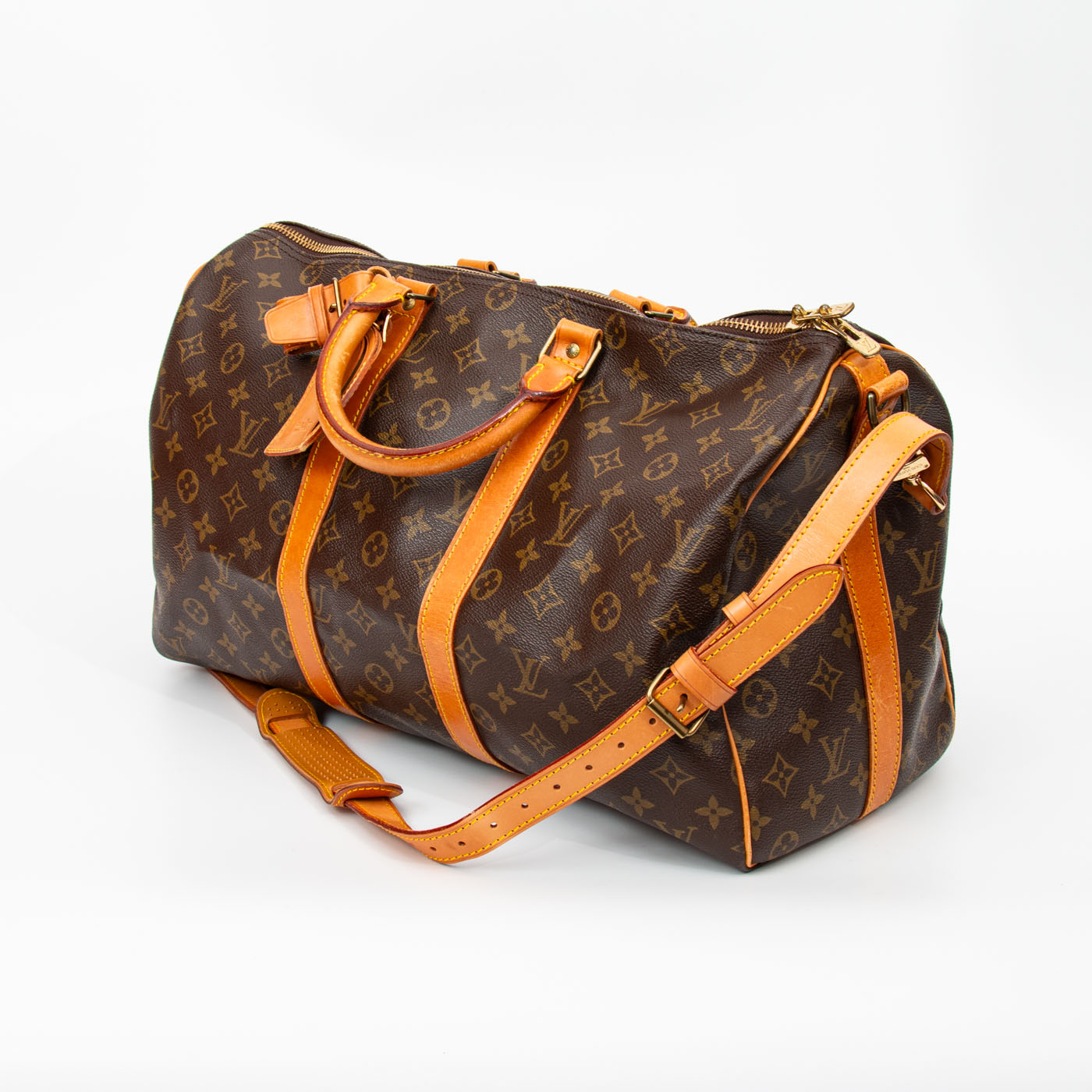 Louis Vuitton Tasche Keepall Bandouliere 45 Monogram Canvas Braun 1988 VI884 – Bild 4
