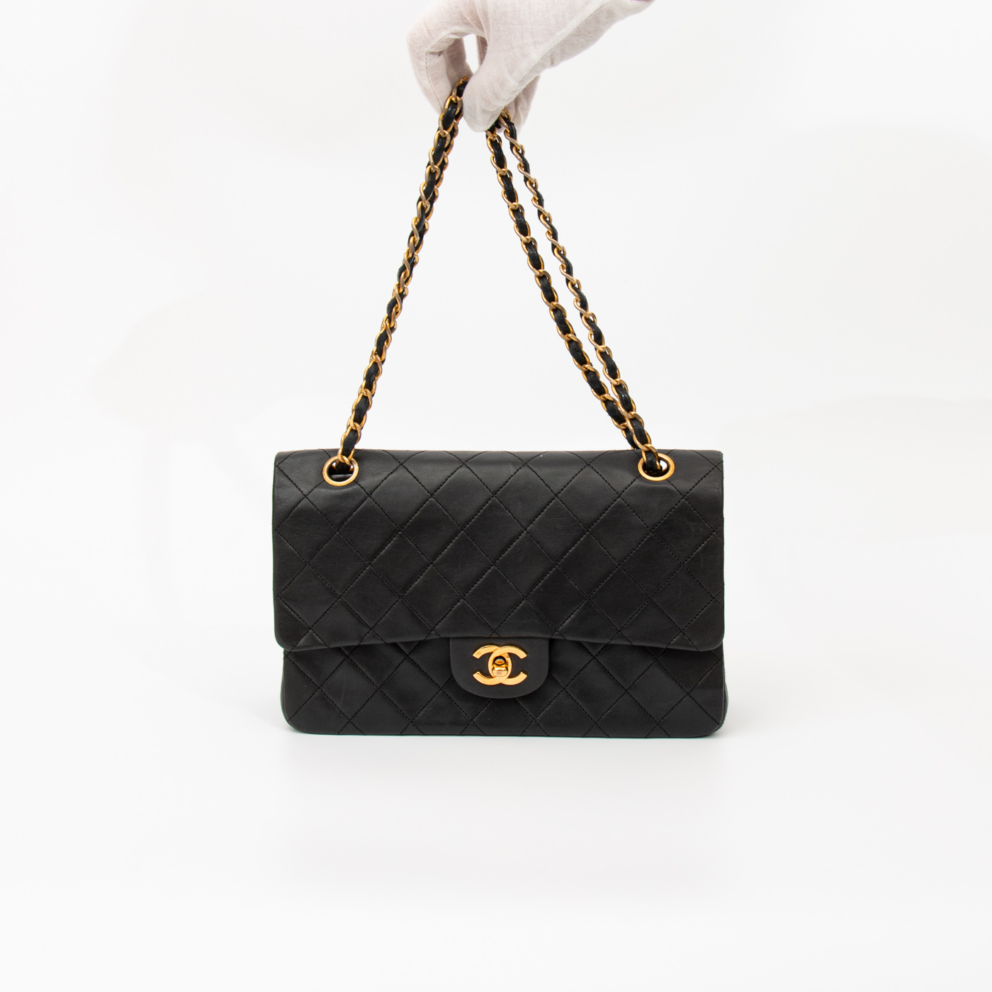 Chanel Tasche Timeless Double Flap Schwarz 151423