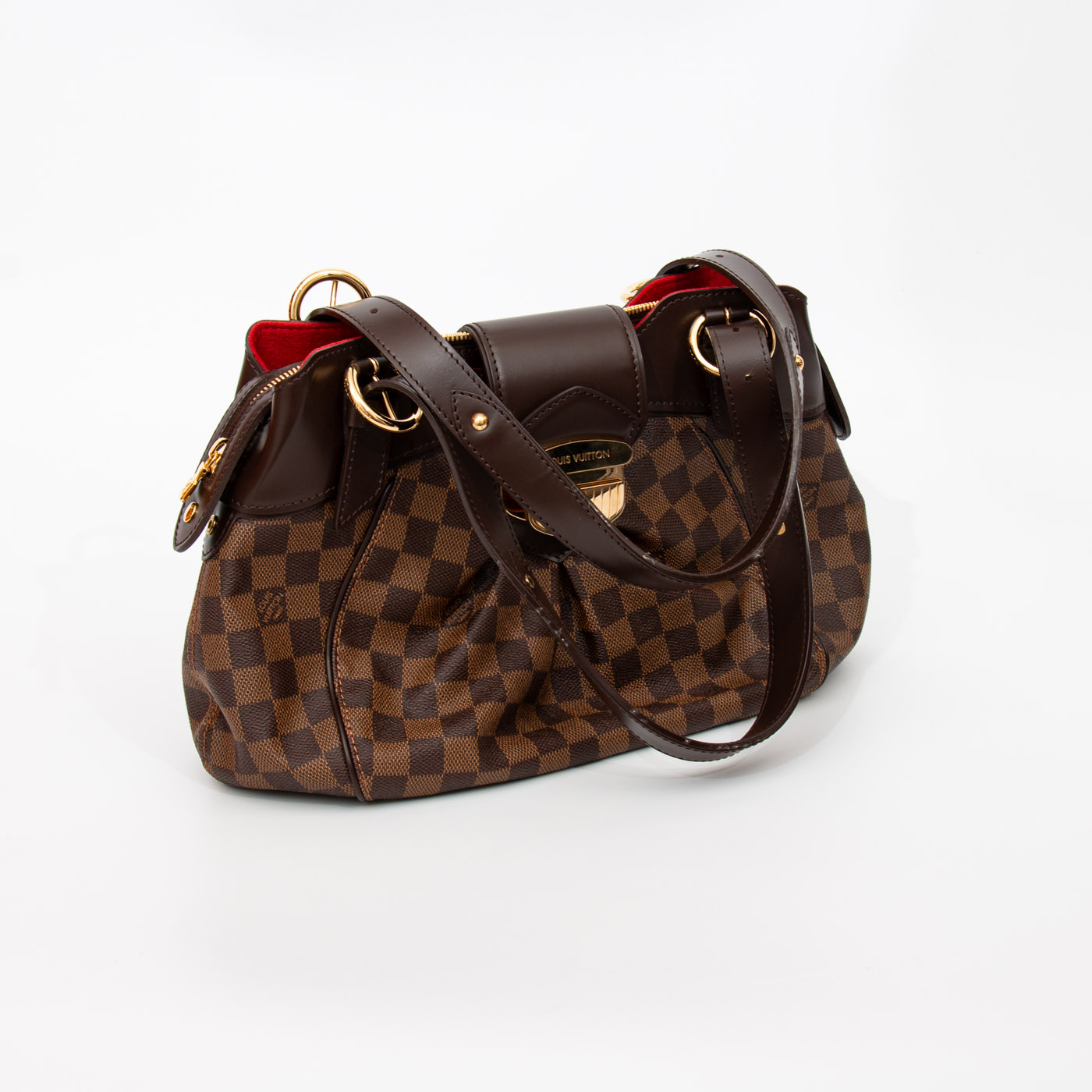 Bolso bandolera Louis Vuitton Sistina en lona Damier Ebene en color marrón – Imagen 2
