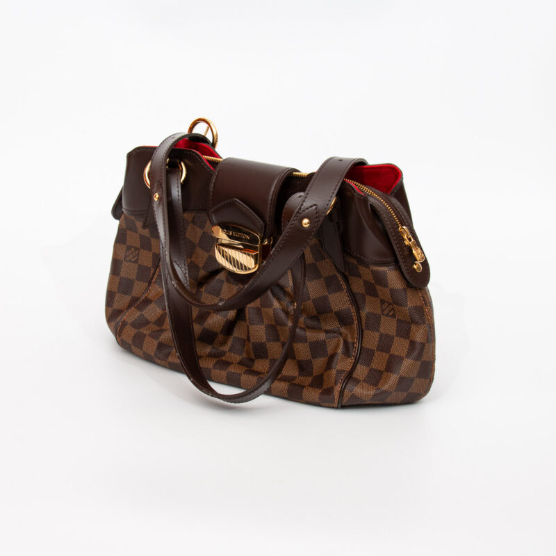 Bolso bandolera Louis Vuitton Sistina en lona Damier Ebene en color marrón – Imagen 3