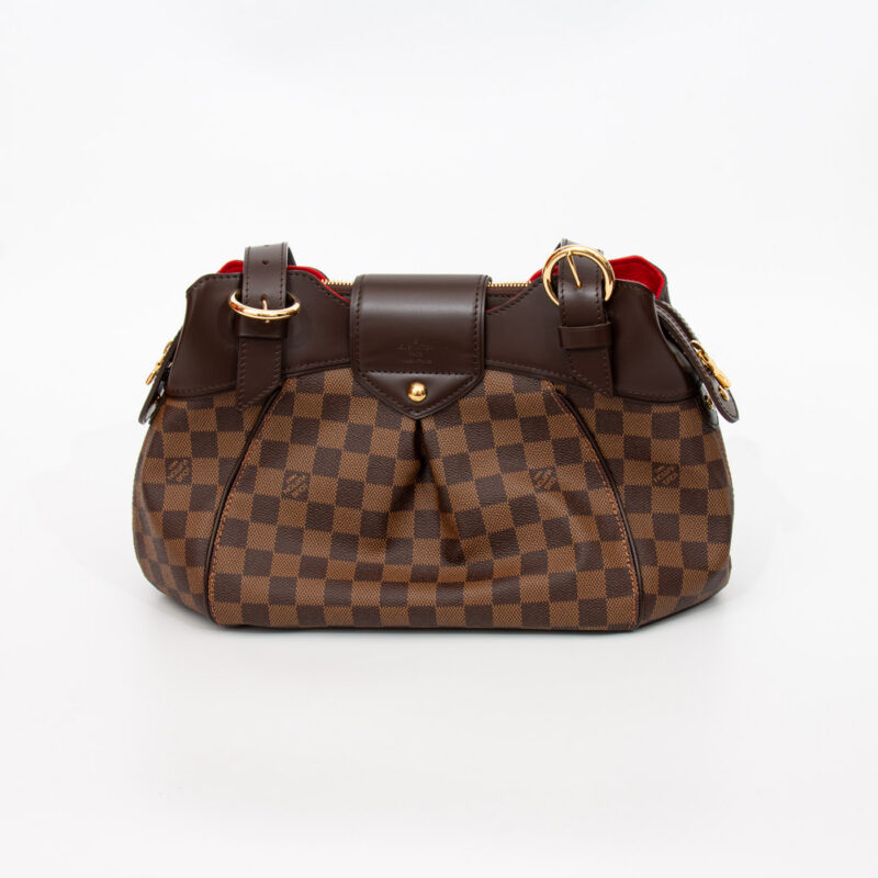 Bolso bandolera Louis Vuitton Sistina en lona Damier Ebene en color marrón – Imagen 4