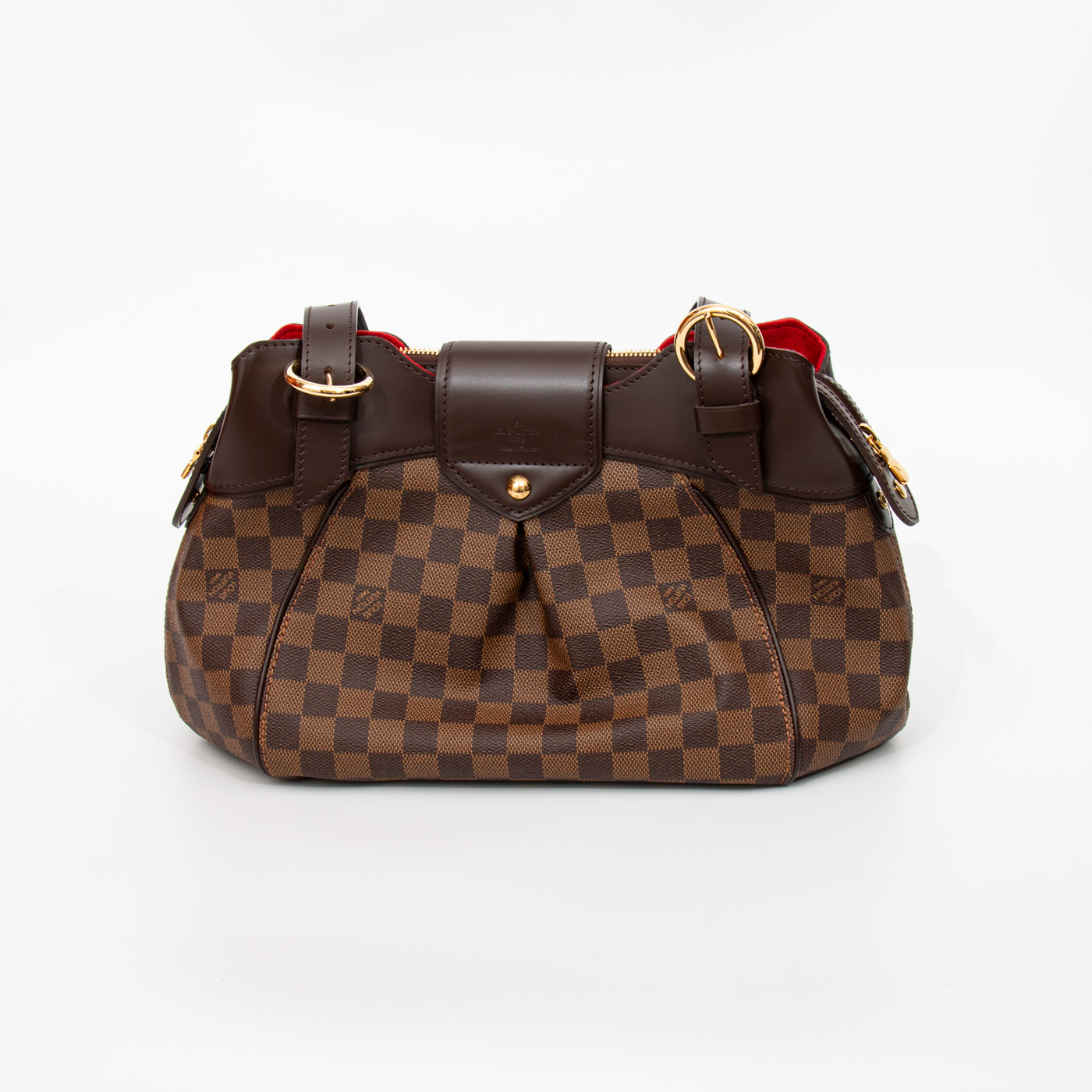 Bolso bandolera Louis Vuitton Sistina en lona Damier Ebene en color marrón – Imagen 4
