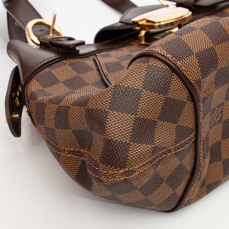 Bolso bandolera Louis Vuitton Sistina en lona Damier Ebene en color marrón – Imagen 6