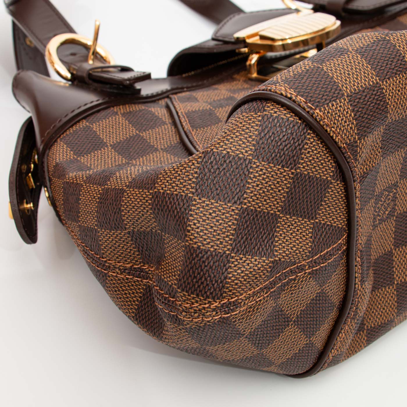 Bolso bandolera Louis Vuitton Sistina en lona Damier Ebene en color marrón – Imagen 6