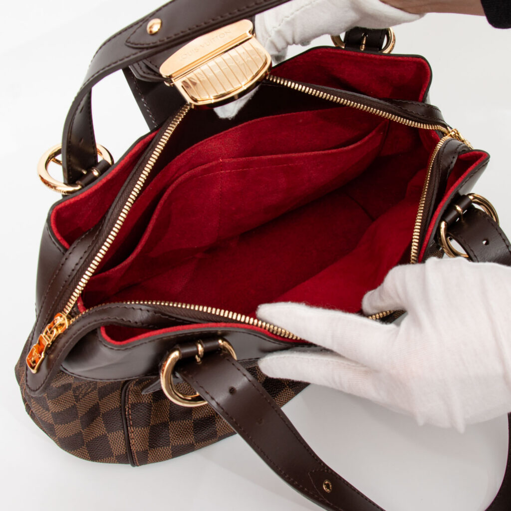 Bolso bandolera Louis Vuitton Sistina en lona Damier Ebene en marrón