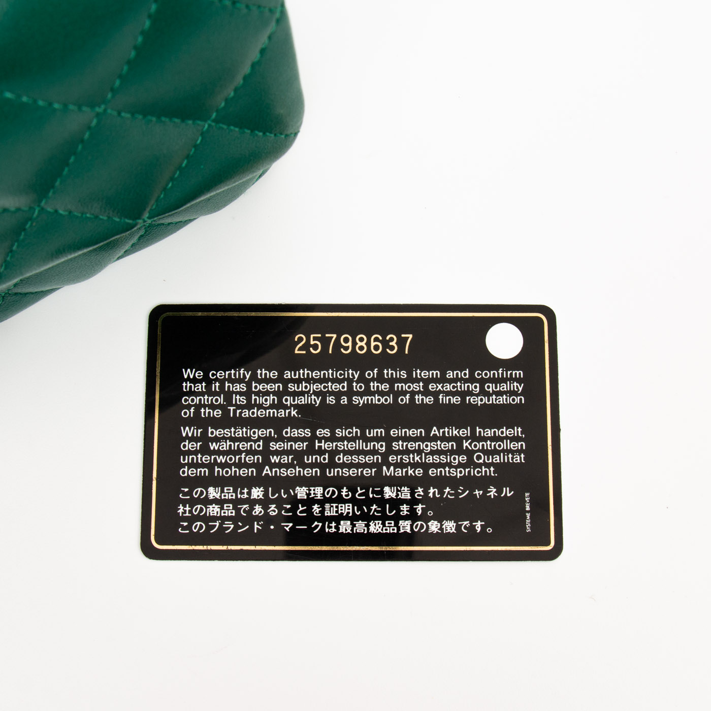 Chanel Tasche Mini Rectangular Grün 2018 25798637 – Bild 11