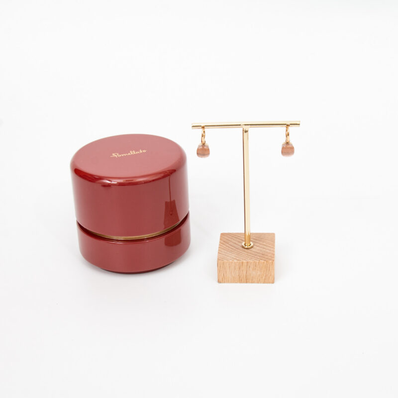 Pomellato Nudo Classic Petit Ohrringe Gold mit Rosennquarz – Bild 1