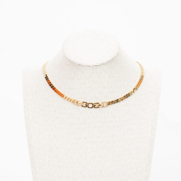 Dior vintage necklace with yellow stone