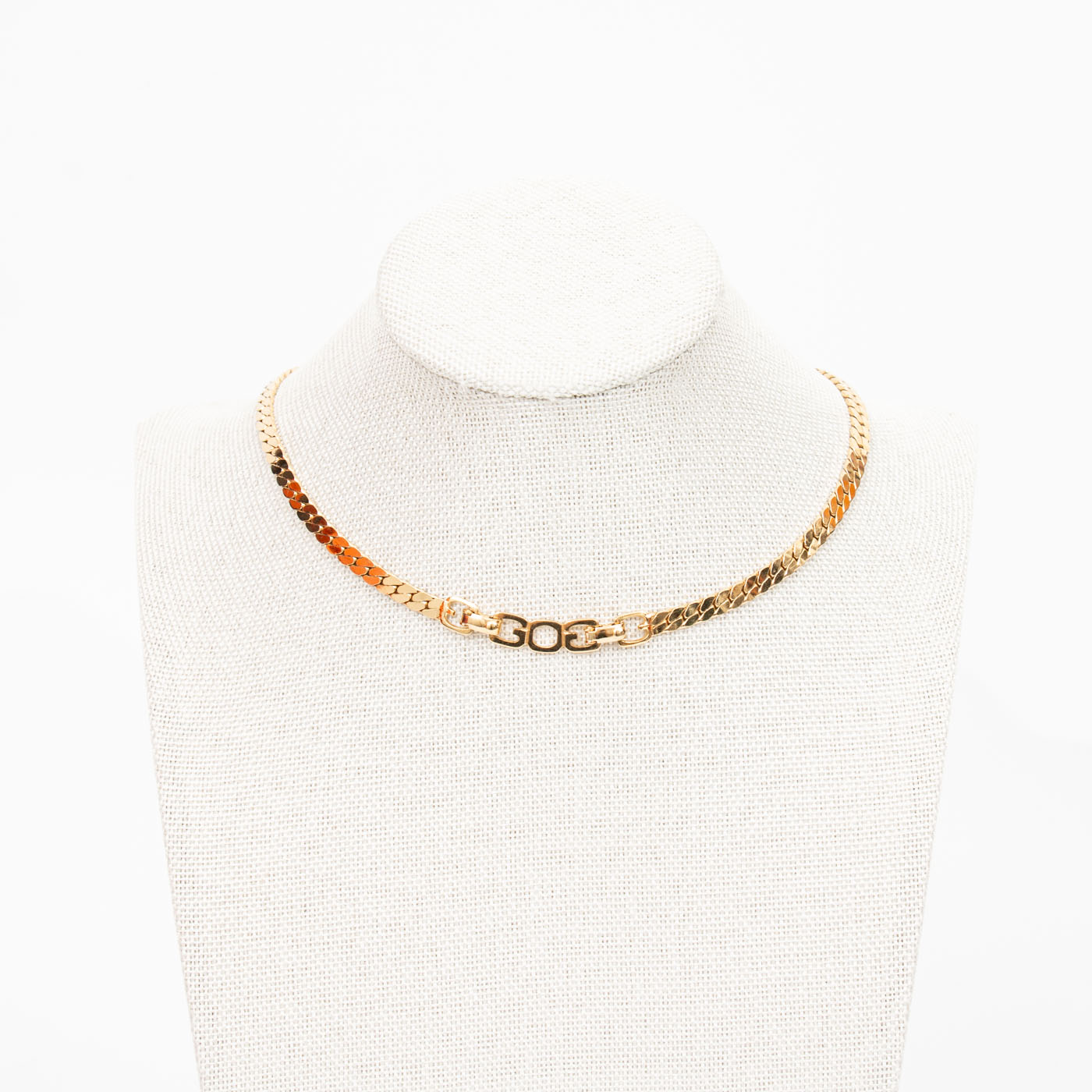 Dior Vintage Necklace with Yellow Stone – Image 2