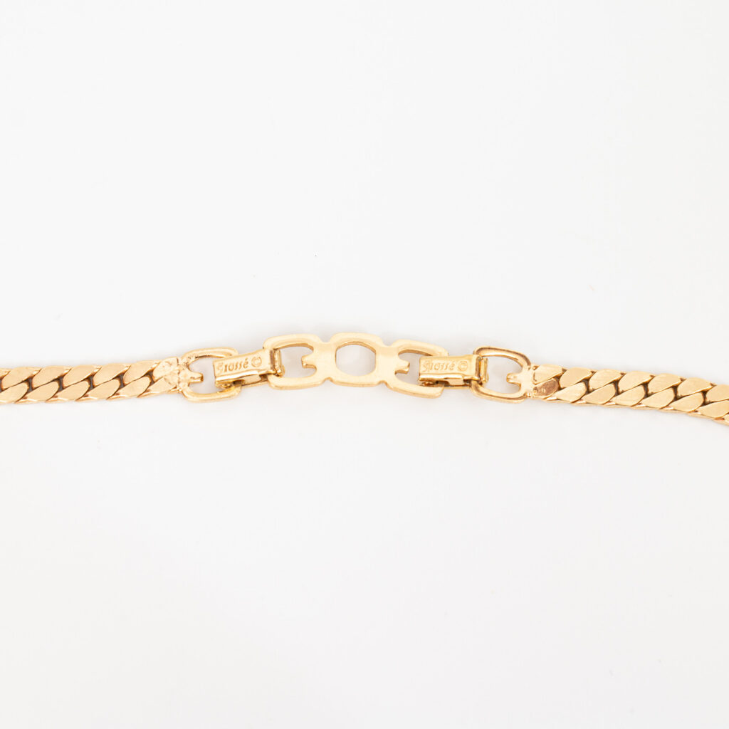 Dior vintage necklace with yellow stone