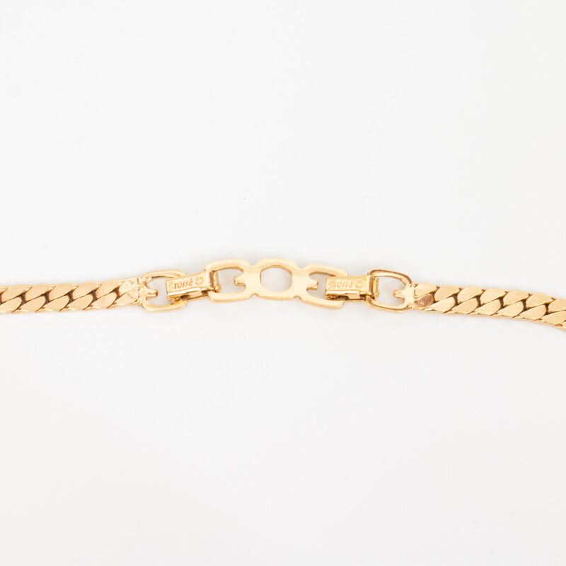 Dior Vintage Necklace with Yellow Stone – Image 4