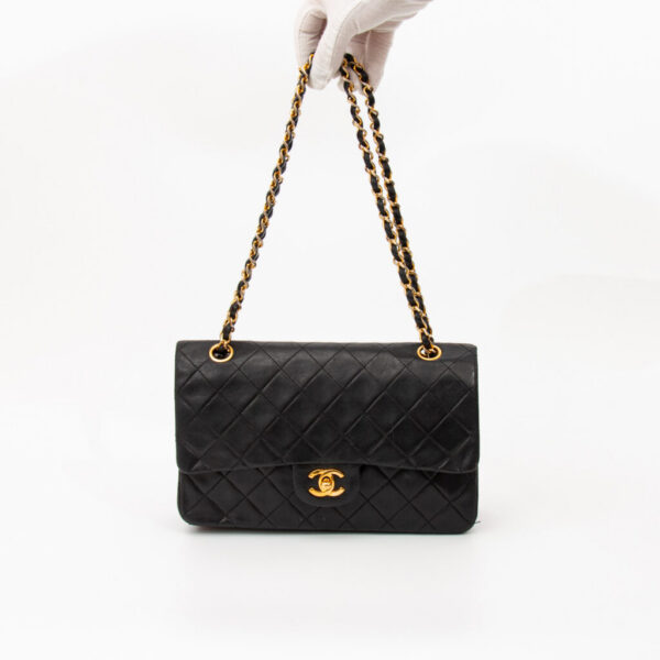 Chanel Timeless Lambskin Double Flap Bag, Black, 1986–1988, 0451964