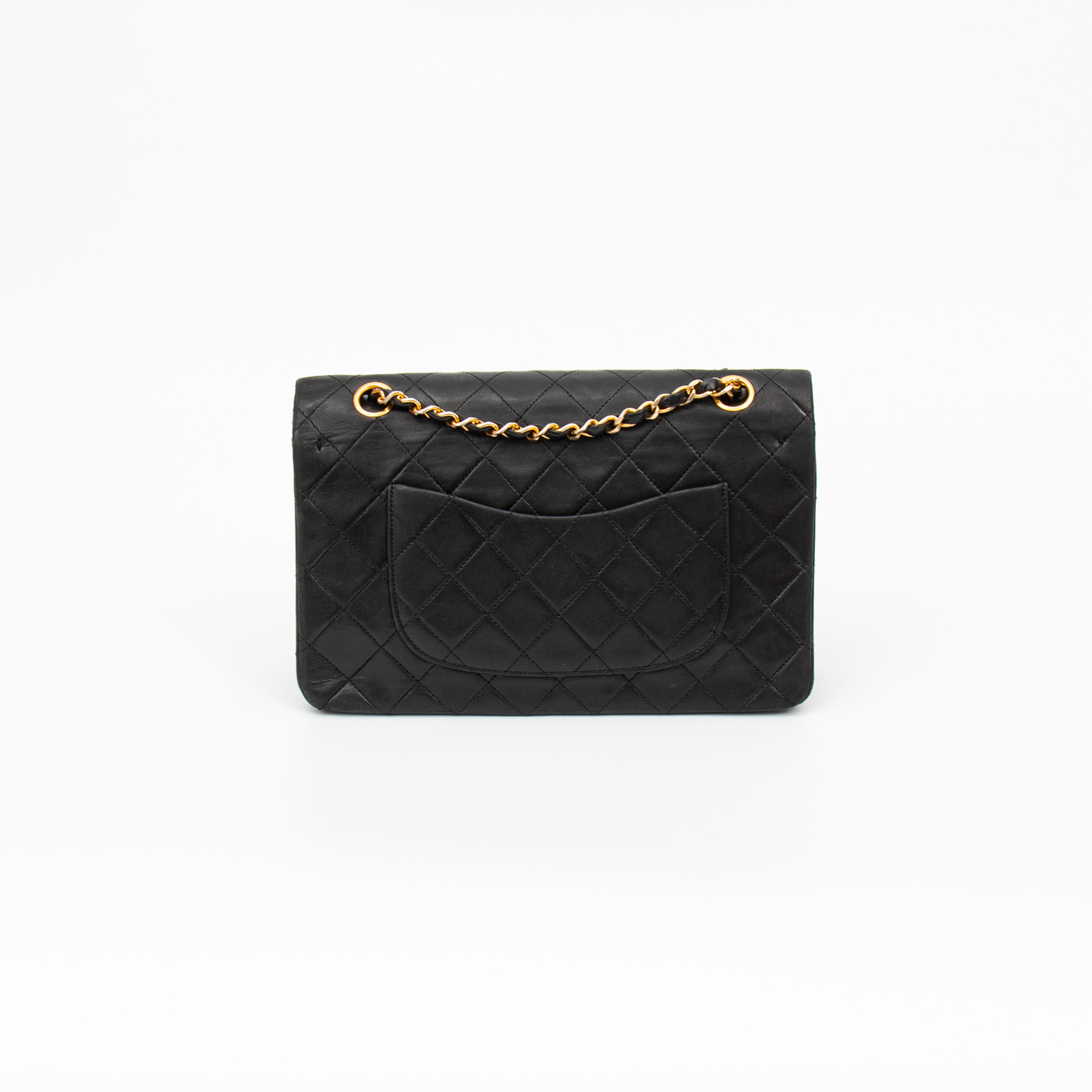 Chanel Tasche Timeless Lammleder Double Flap Schwarz 1986–1988 0451964 – Bild 5