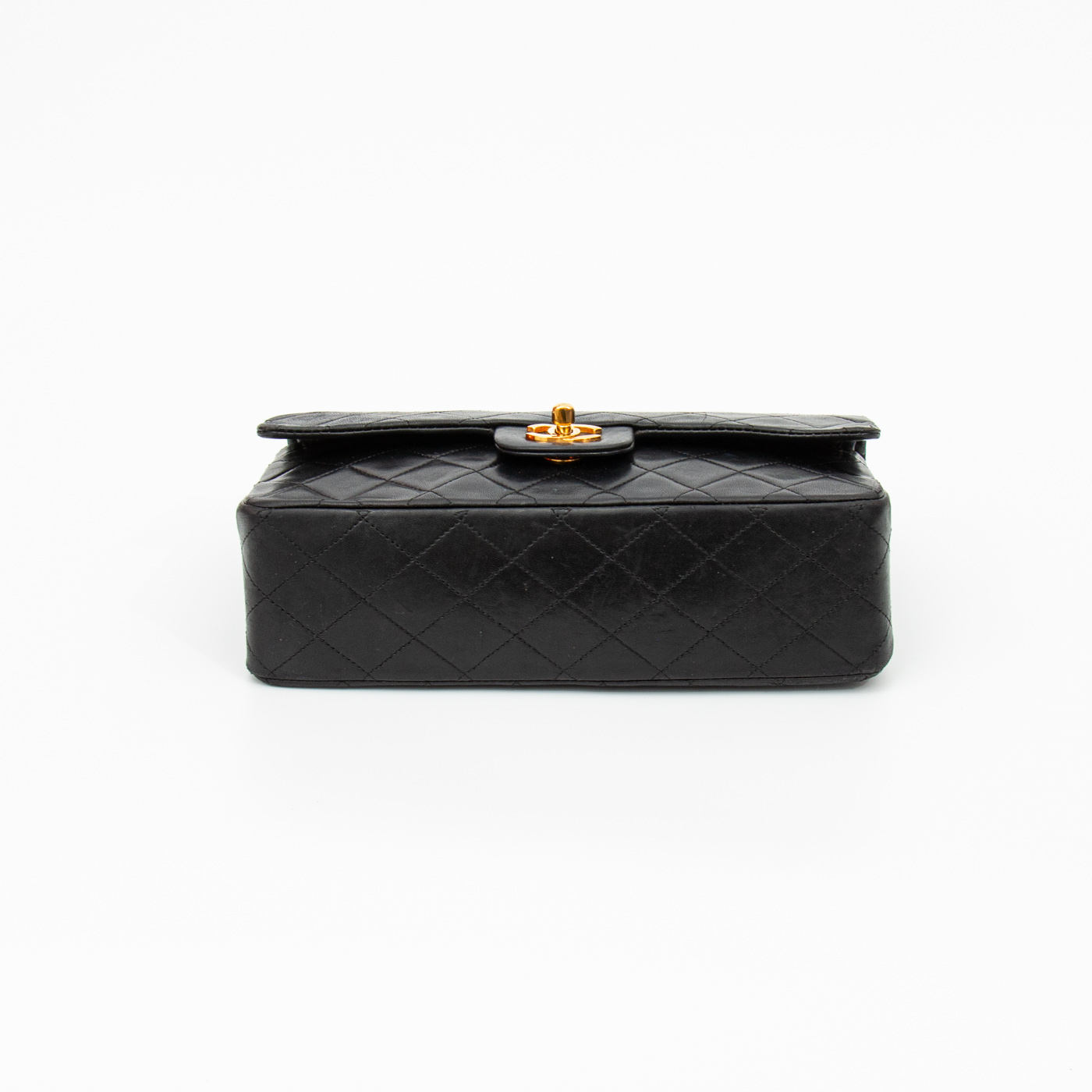 Chanel Tasche Timeless Lammleder Double Flap Schwarz 1986–1988 0451964 – Bild 6
