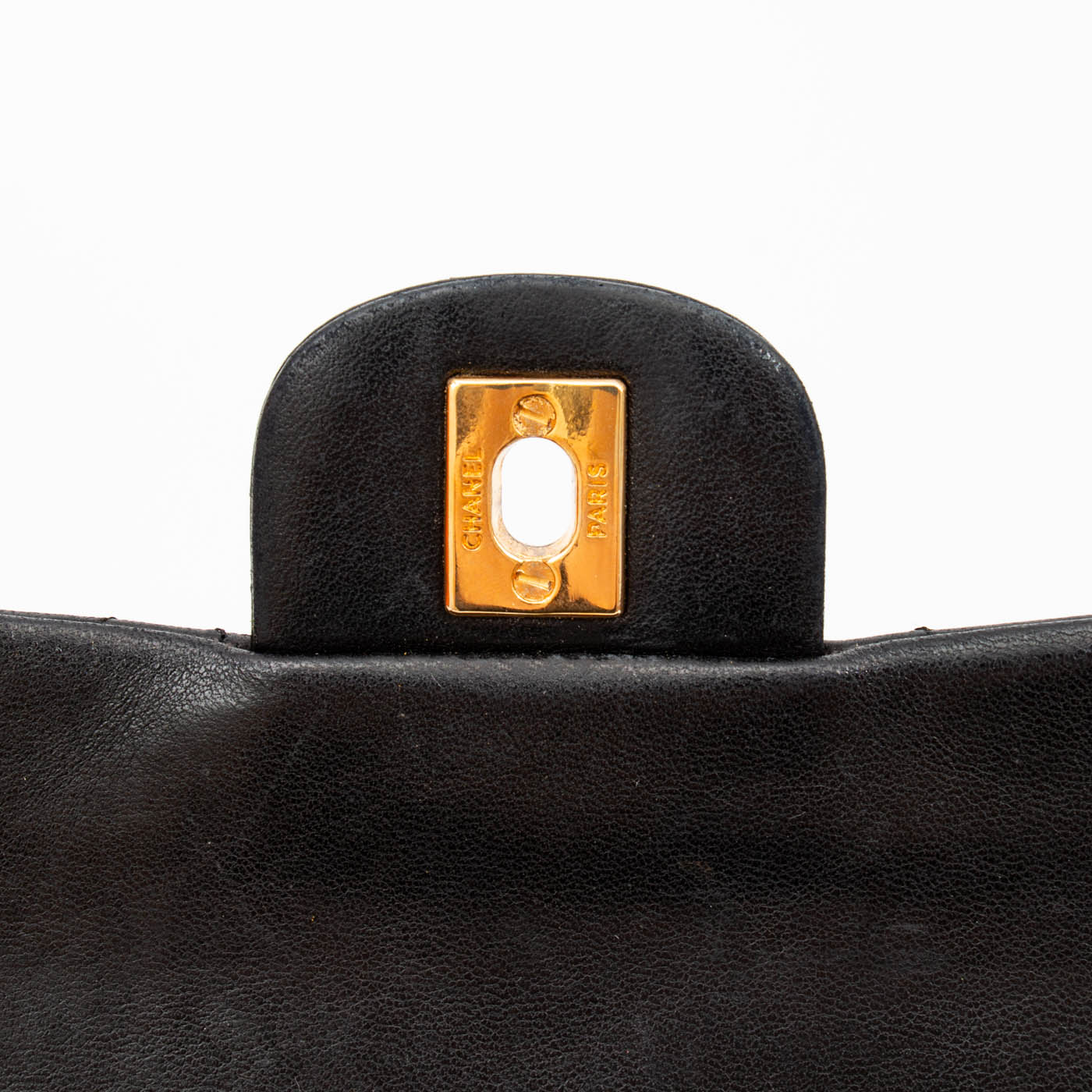 Chanel Tasche Timeless Lammleder Double Flap Schwarz 1986–1988 0451964 – Bild 9