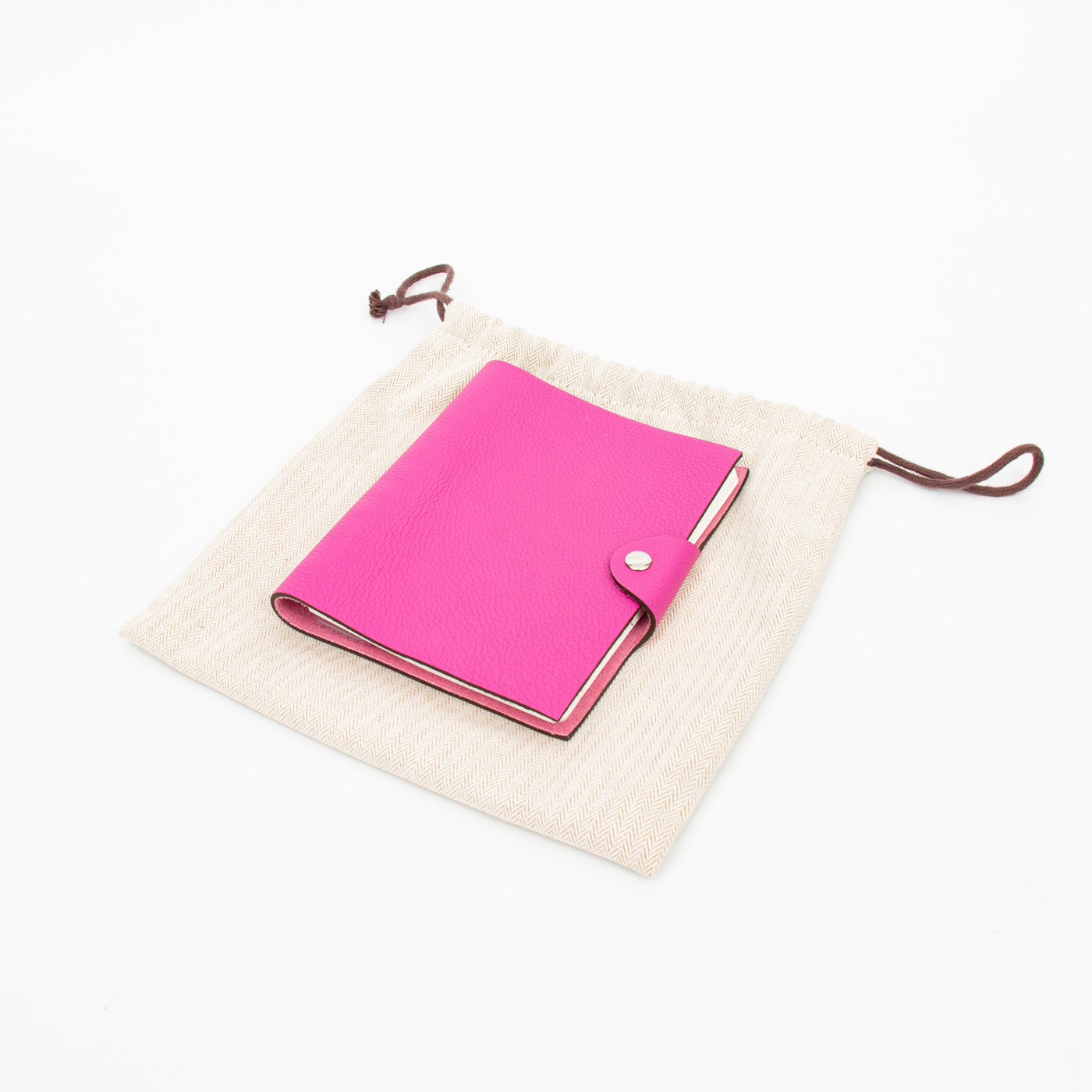 Hermès Notebook Clemence Leder Pink – Bild 1