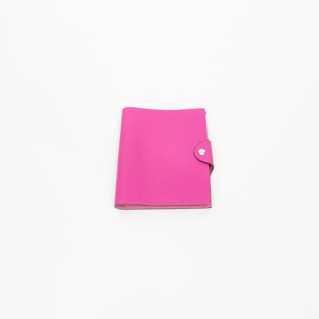 Hermès Notebook Clemence Leder Pink