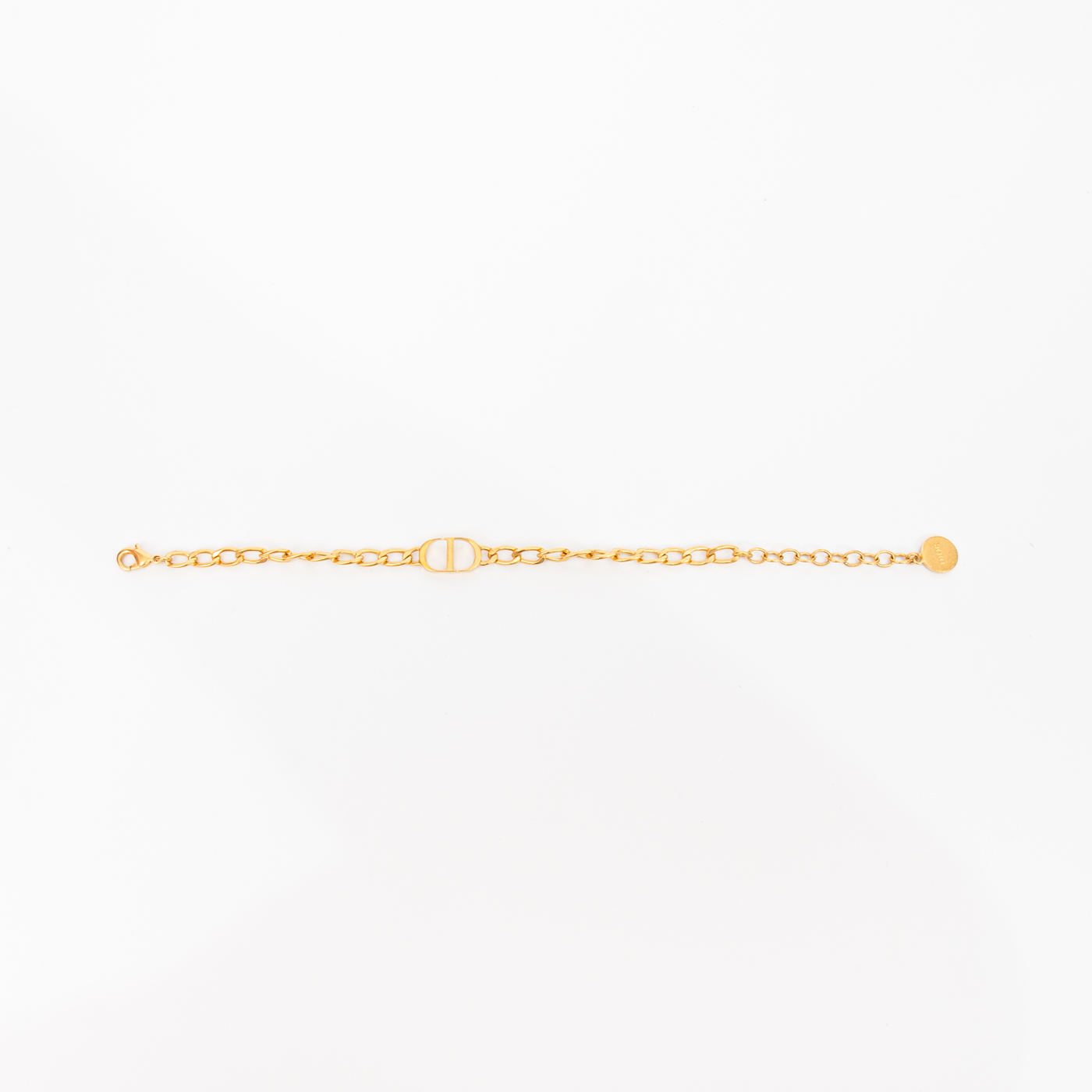 Bracelet chaîne Christian Dior CD Icon, or, 18 cm – Image 1