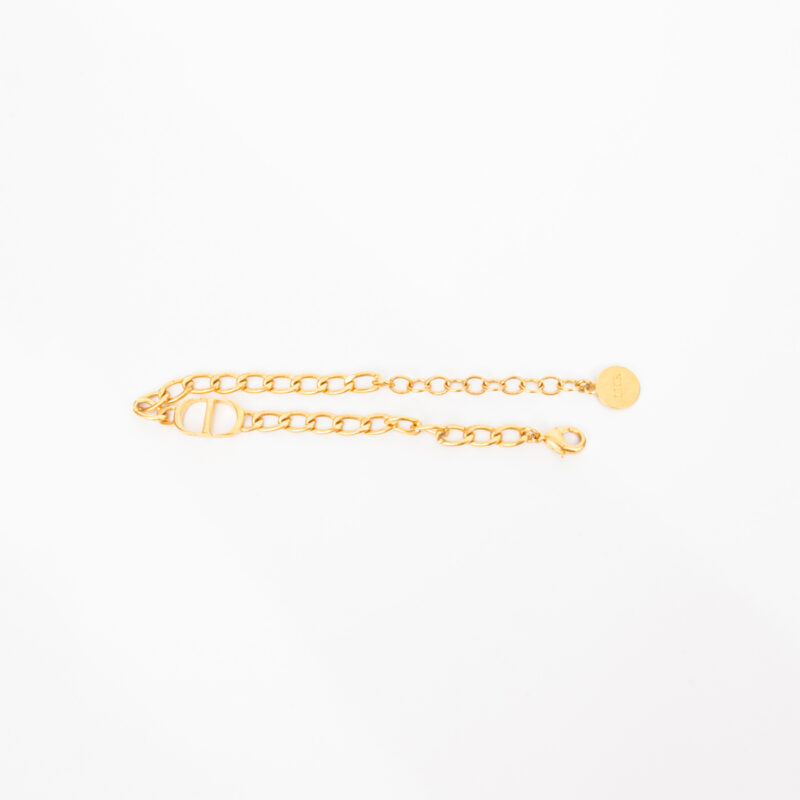 Bracelet chaîne Christian Dior CD Icon, or, 18 cm – Image 2