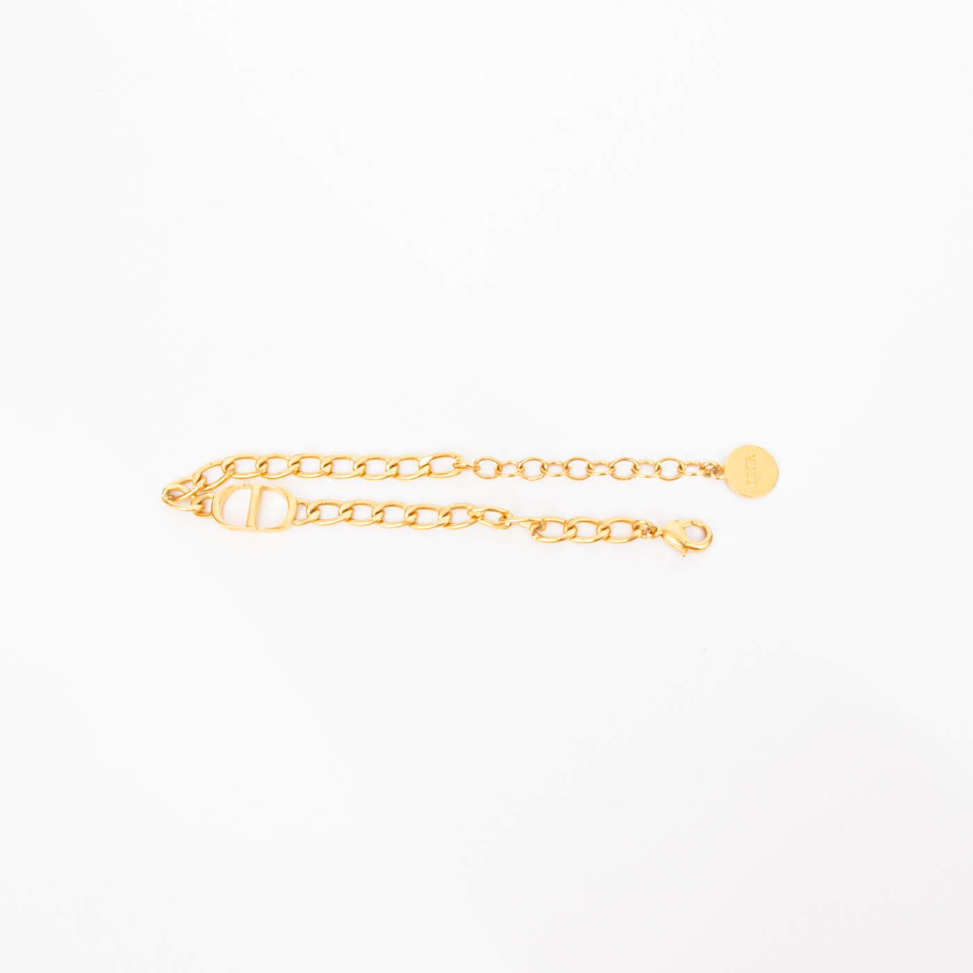 Bracelet chaîne Christian Dior CD Icon, or, 18 cm – Image 2