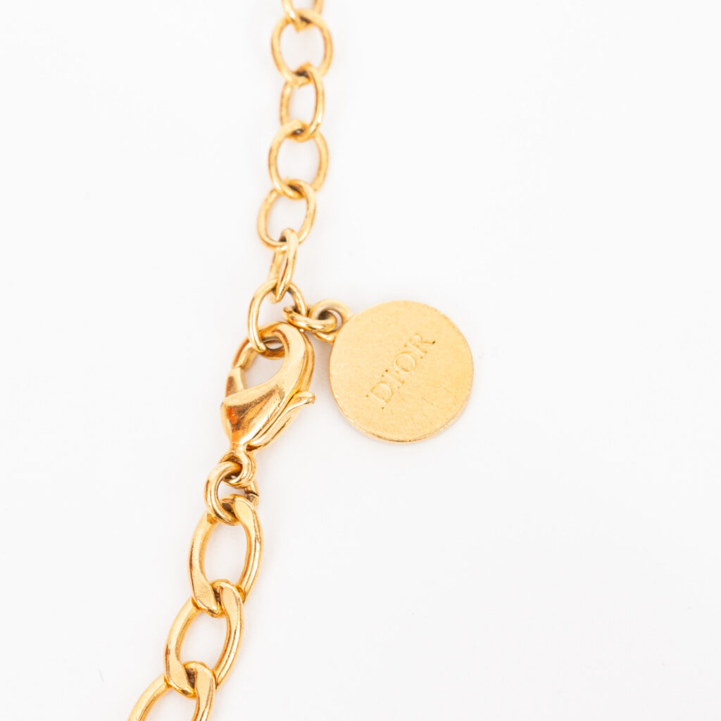Bracelet chaîne Christian Dior CD Icon or 18 cm