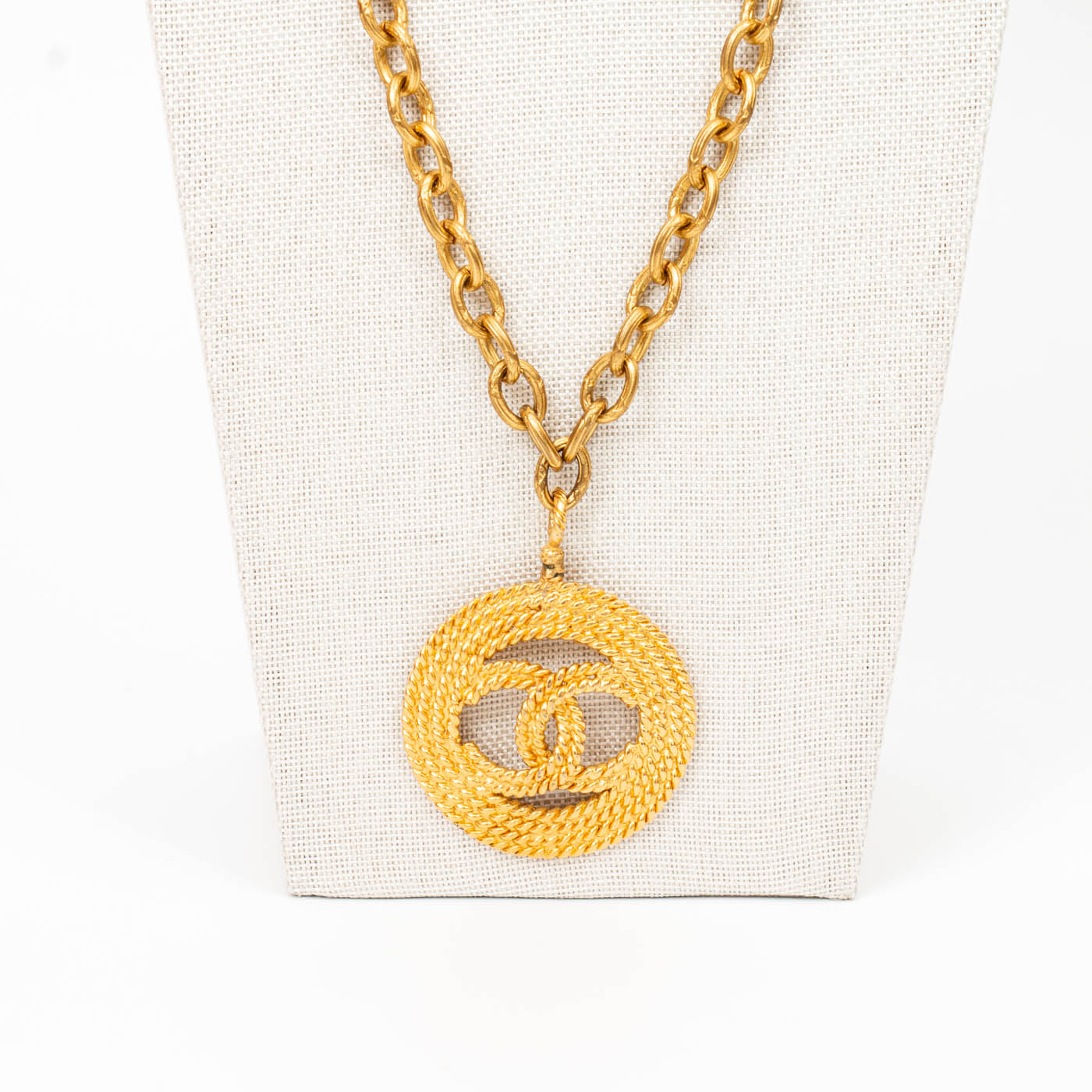Collier Chanel Coco Mark 28, métal plaqué or – Image 2