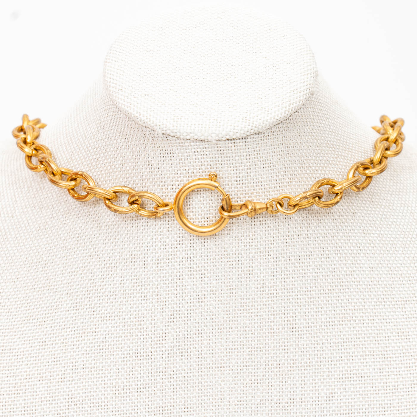 Collier Chanel Coco Mark 28, métal plaqué or – Image 3