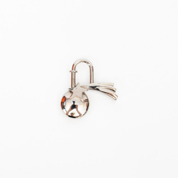 Breloque Hermès Étoile Filante Cadena Fermoir Métal Plaqué Argent