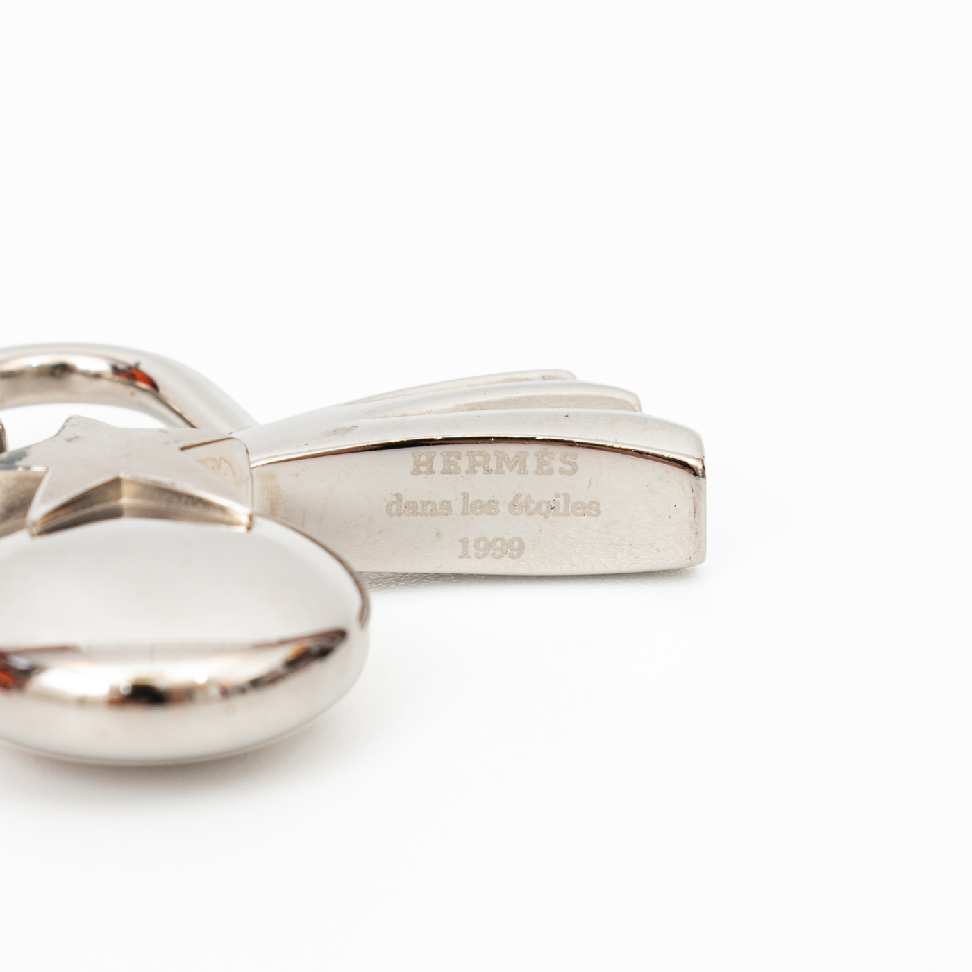 Breloque Hermès Étoile Filante Cadena Fermoir Métal Plaqué Argent – ​​Image 4