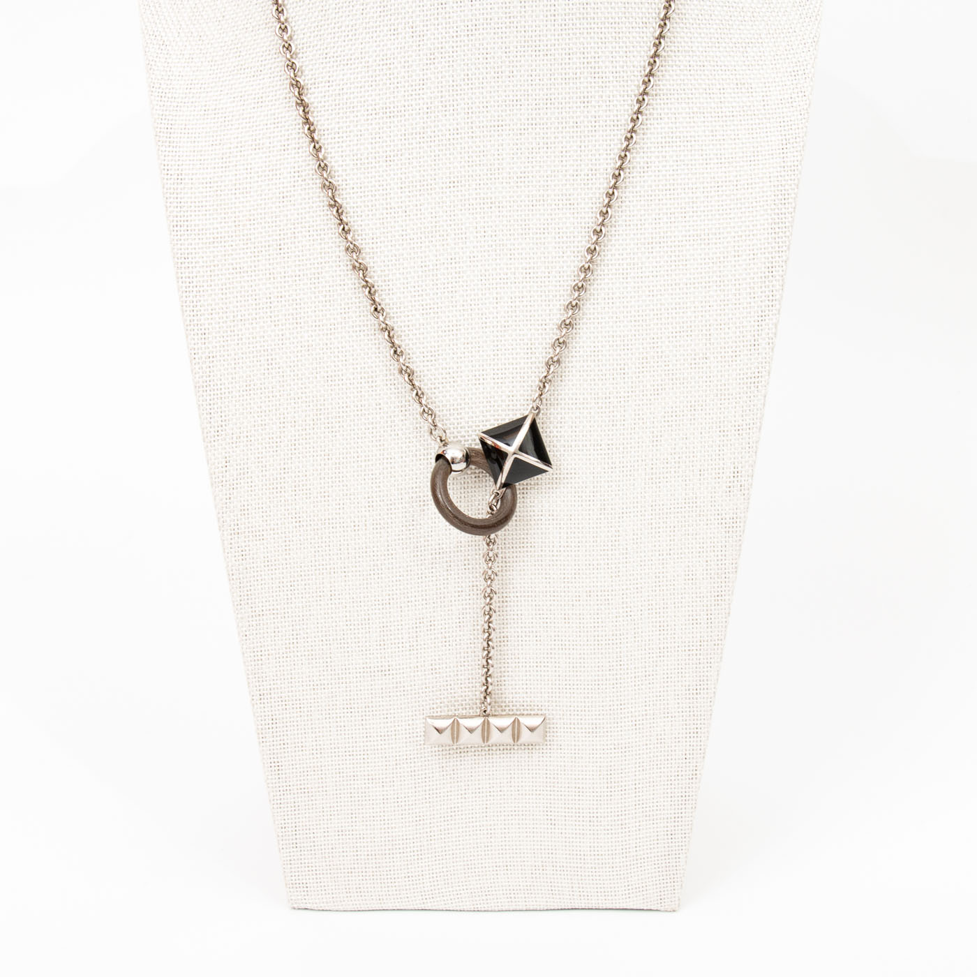 Collier Hermès Medor en argent palladium, 54 cm – Image 2