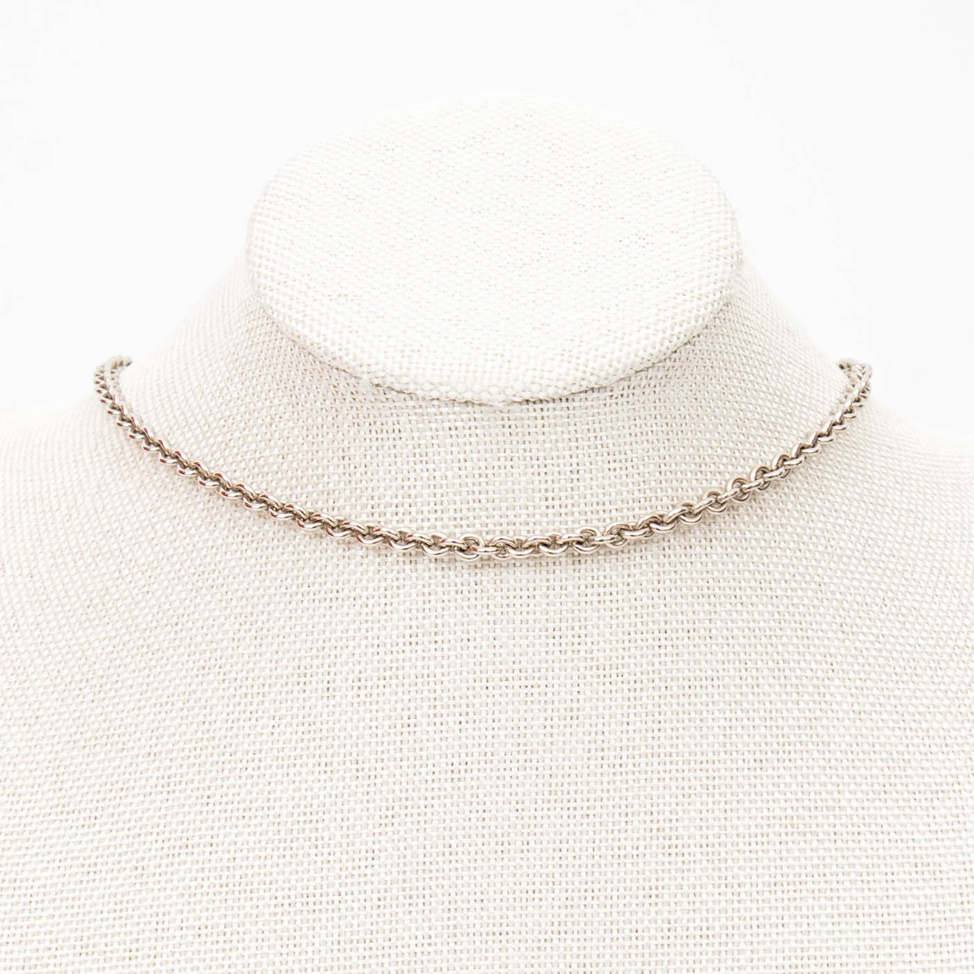 Collier Hermès Medor en argent palladium, 54 cm – Image 3
