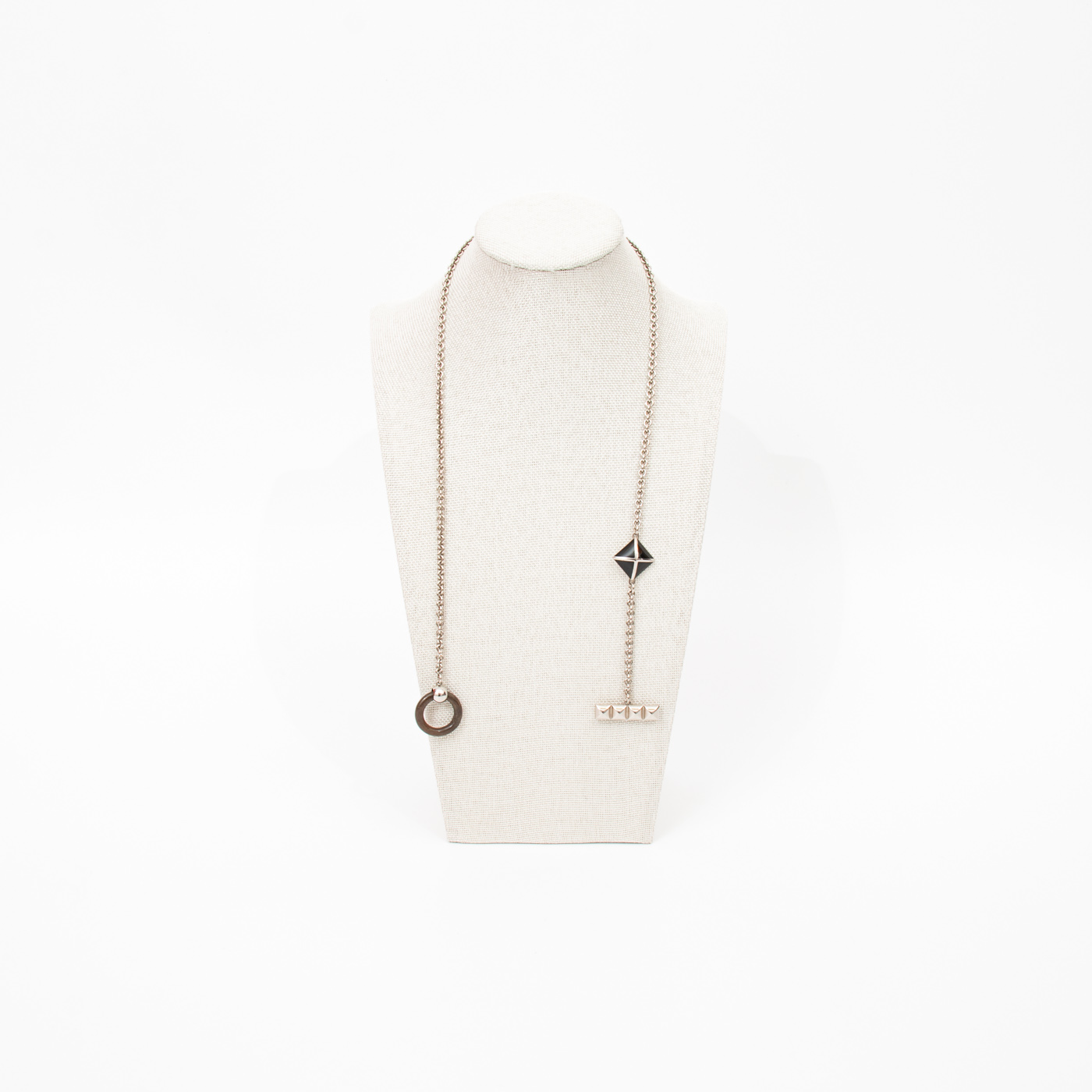 Collier Hermès Medor en argent palladium, 54 cm – Image 4