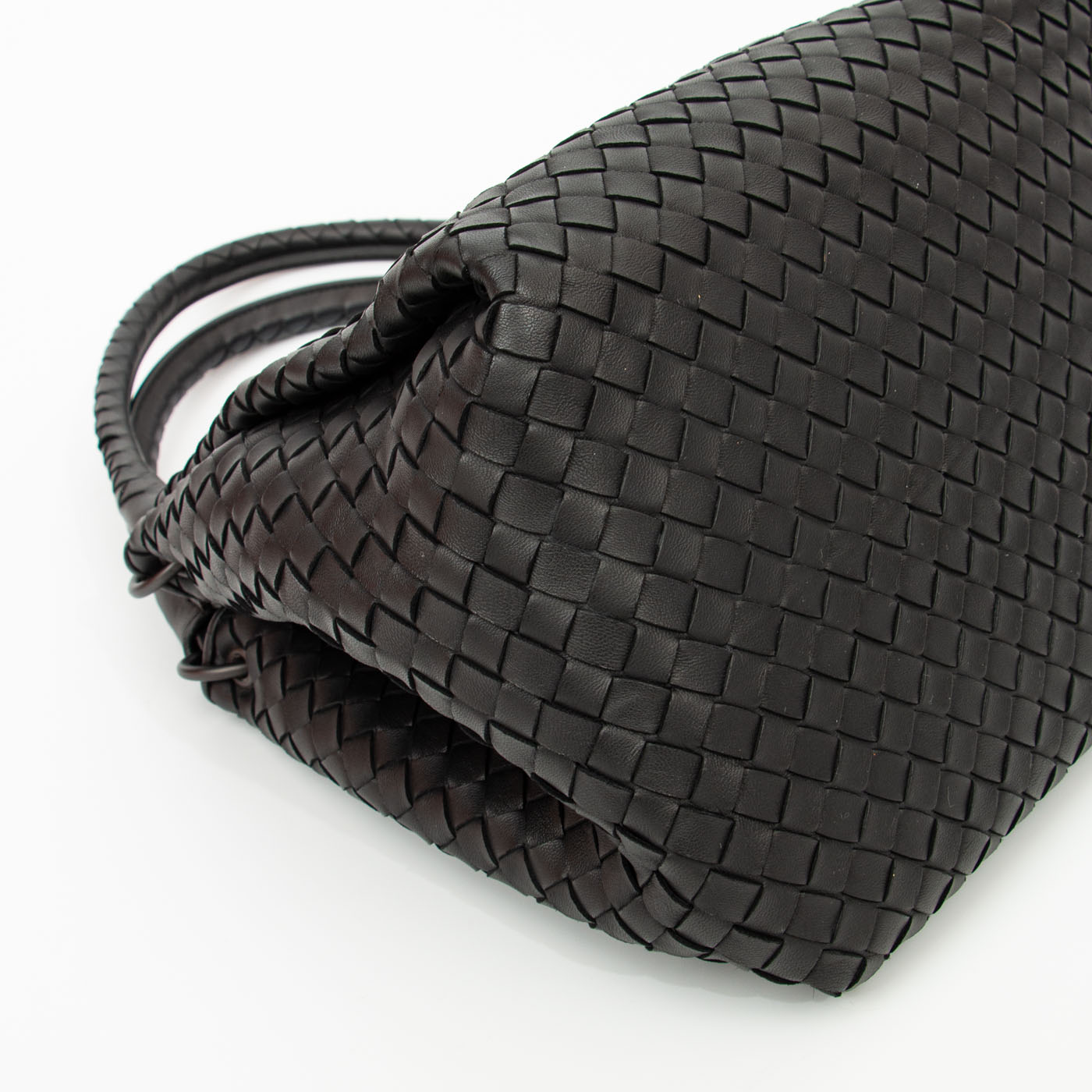 Bottega Veneta Tasche 2way Intrecciato Schwarz Mit Schwarzer Hardware – Bild 8