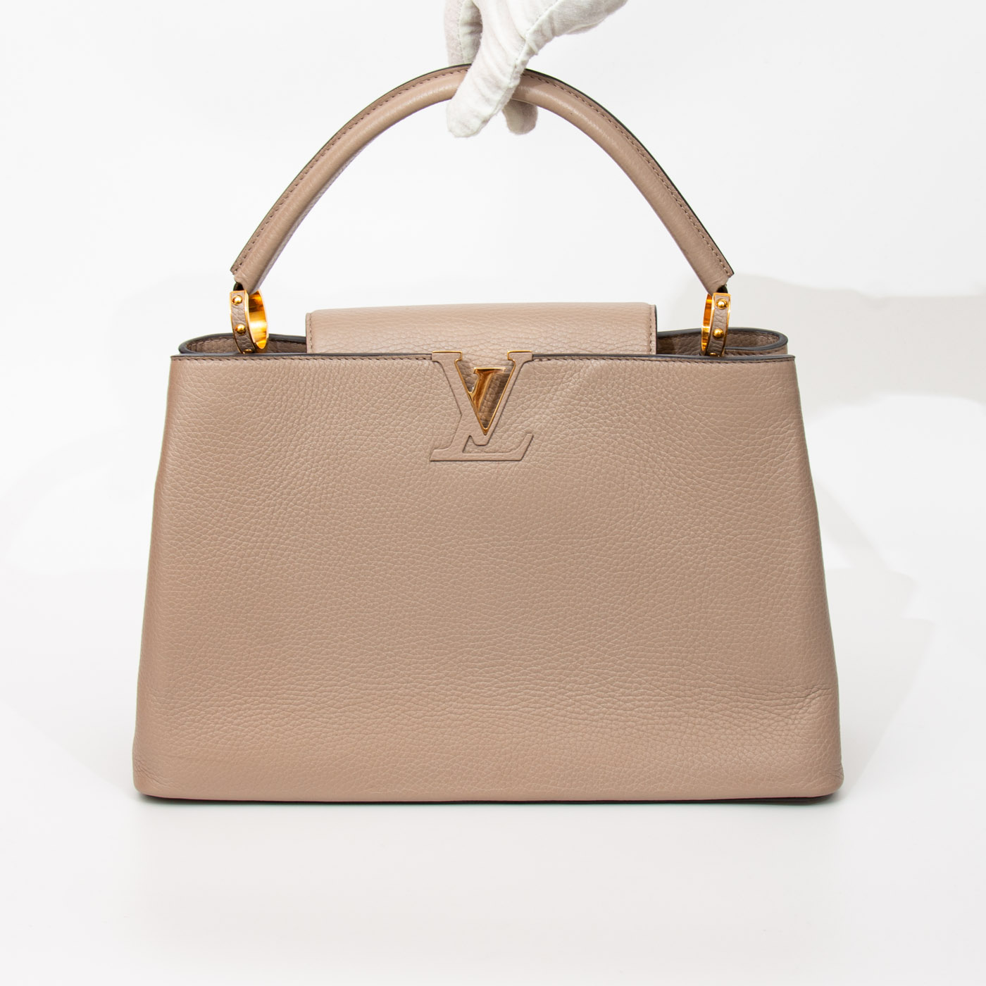 Bolso de cuero Louis Vuitton Capucines GM Taurillion - Imagen 6