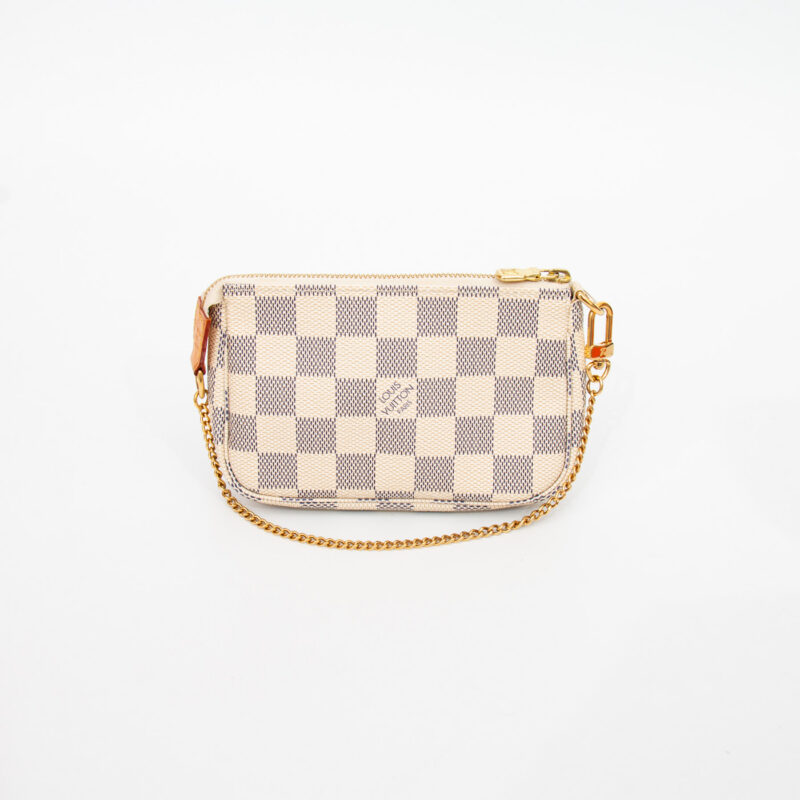 Accessoires Louis Vuitton Mini Pochette en Damier Azur – Image 1