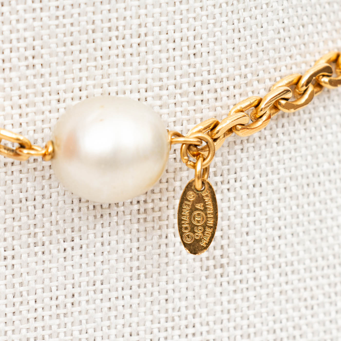 Collier de perles Chanel, or, vintage – Image 4