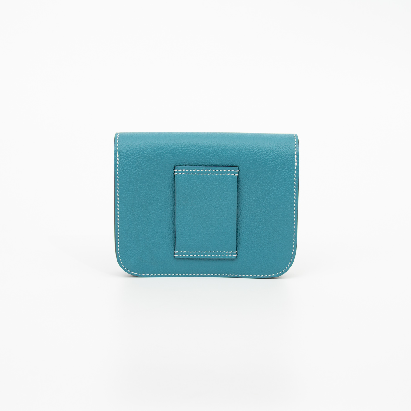 Hermès Constance Geldbörse Bleu mit Palladium Hardware – Bild 3