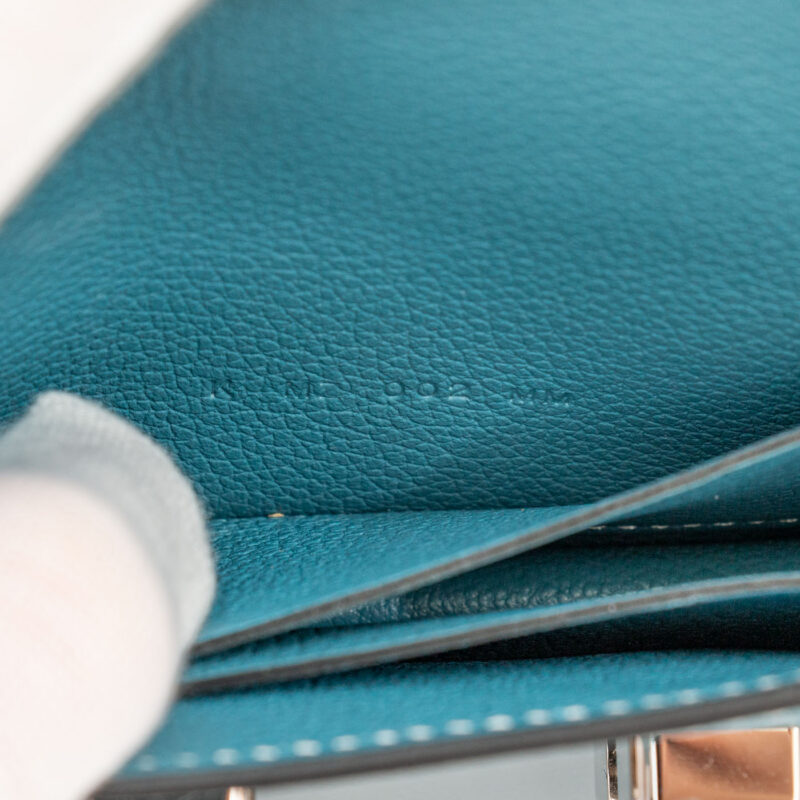 Hermès Constance Geldbörse Bleu mit Palladium Hardware – Bild 8