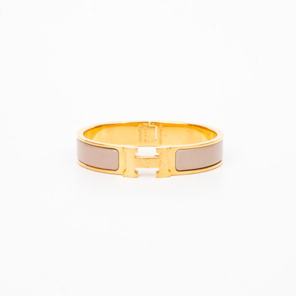 Bracelet Hermès Clic H Or Étoupe