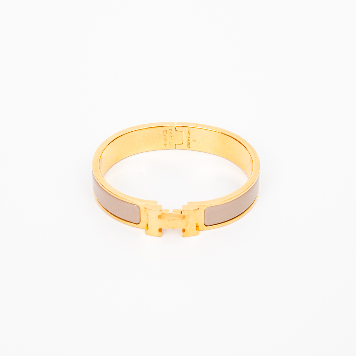 Bracelet Hermès Clic H Or Étoupe – photo 3