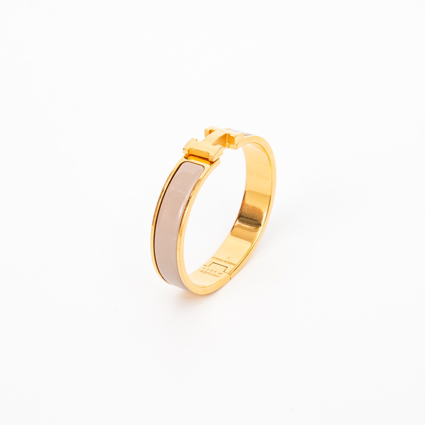 Bracelet Hermès Clic H Or Étoupe – photo 4