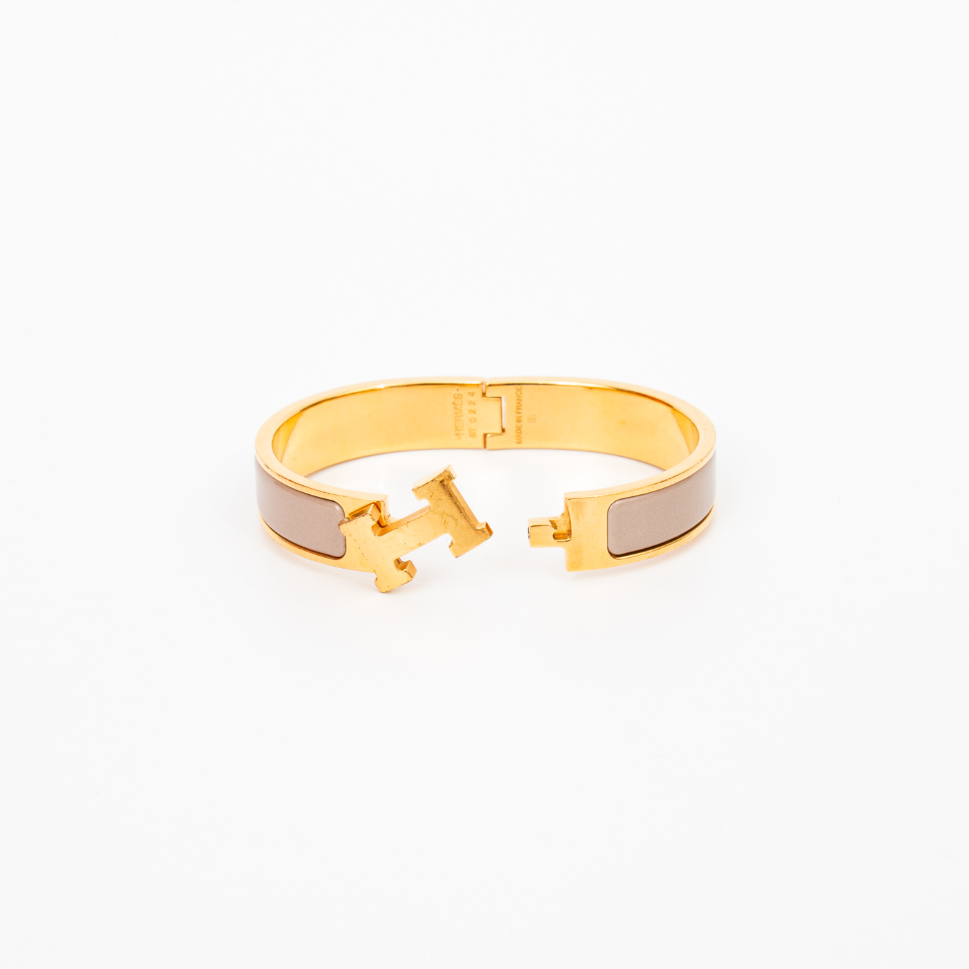 Bracelet Hermès Clic H Or Étoupe – photo 5