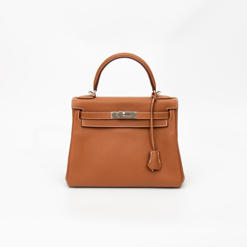 Hermès Kelly 28 Retourné Togo Leder Gold mit Palladium Hardware 2025 – Bild 1