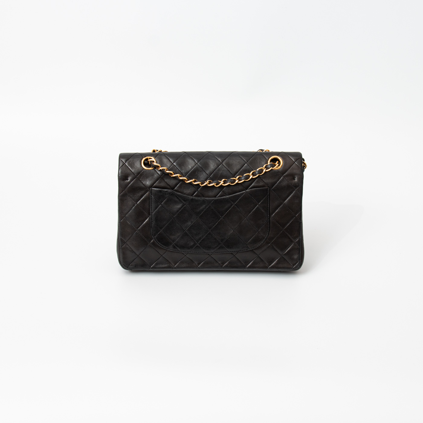 Sac Chanel Timeless moyen en agneau noir vintage 2531465 – Image 4