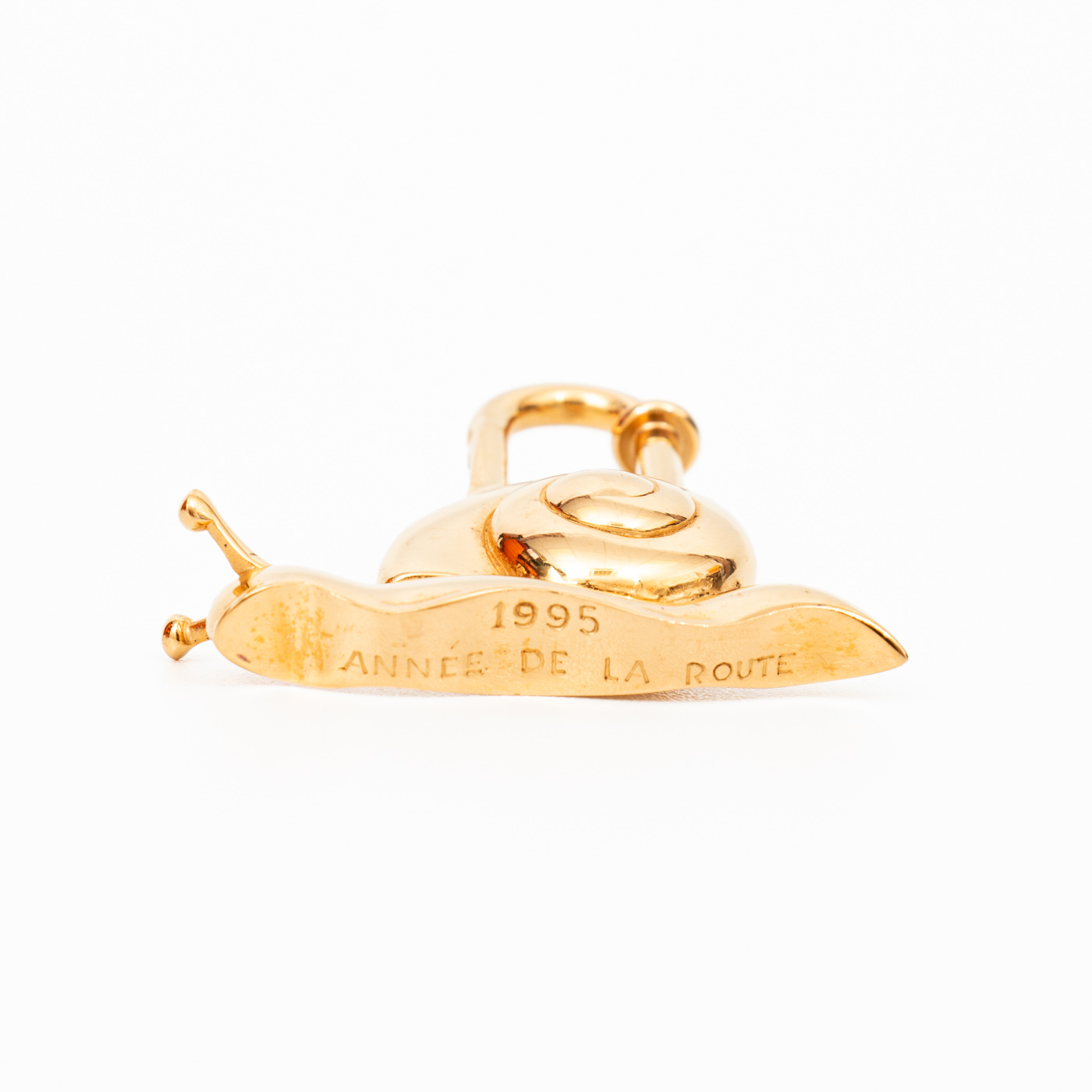 Breloque Hermès Cadena Lock Escargots en métal doré – Image 3