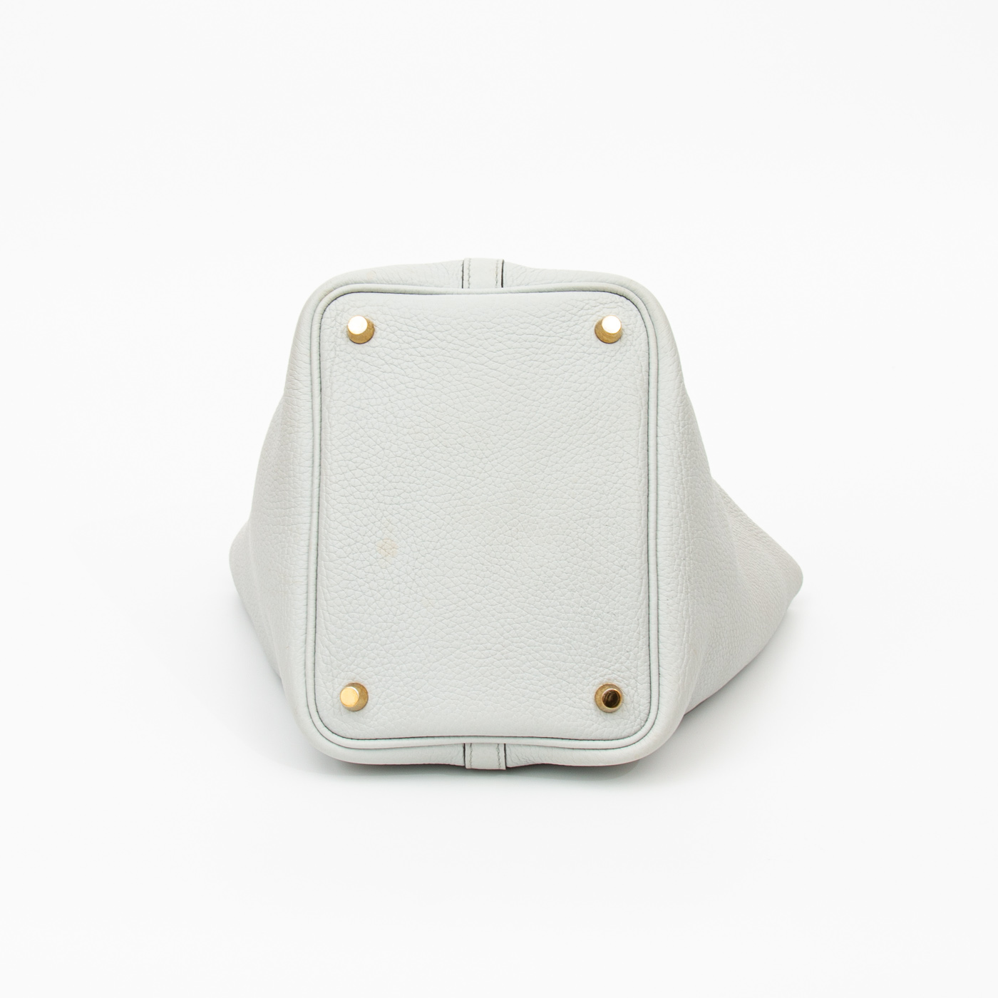 Hermès Tasche Picotin 18 Pm Taurillon Clemence Bleu Pale Mit Goldener Hardware 2021 – Bild 5