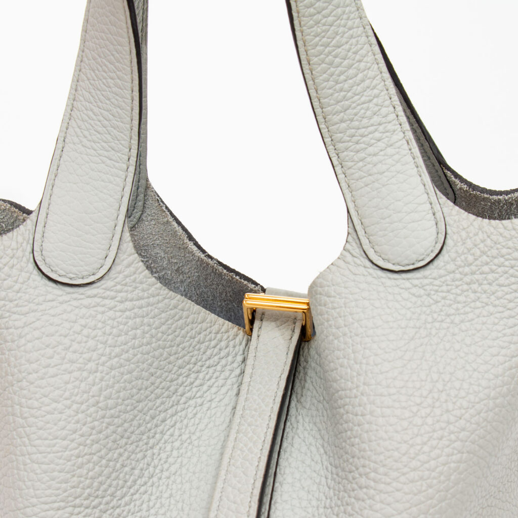 Hermès Tasche Picotin 18 Pm Taurillon Clemence Bleu Pale Mit Goldener Hardware 2021