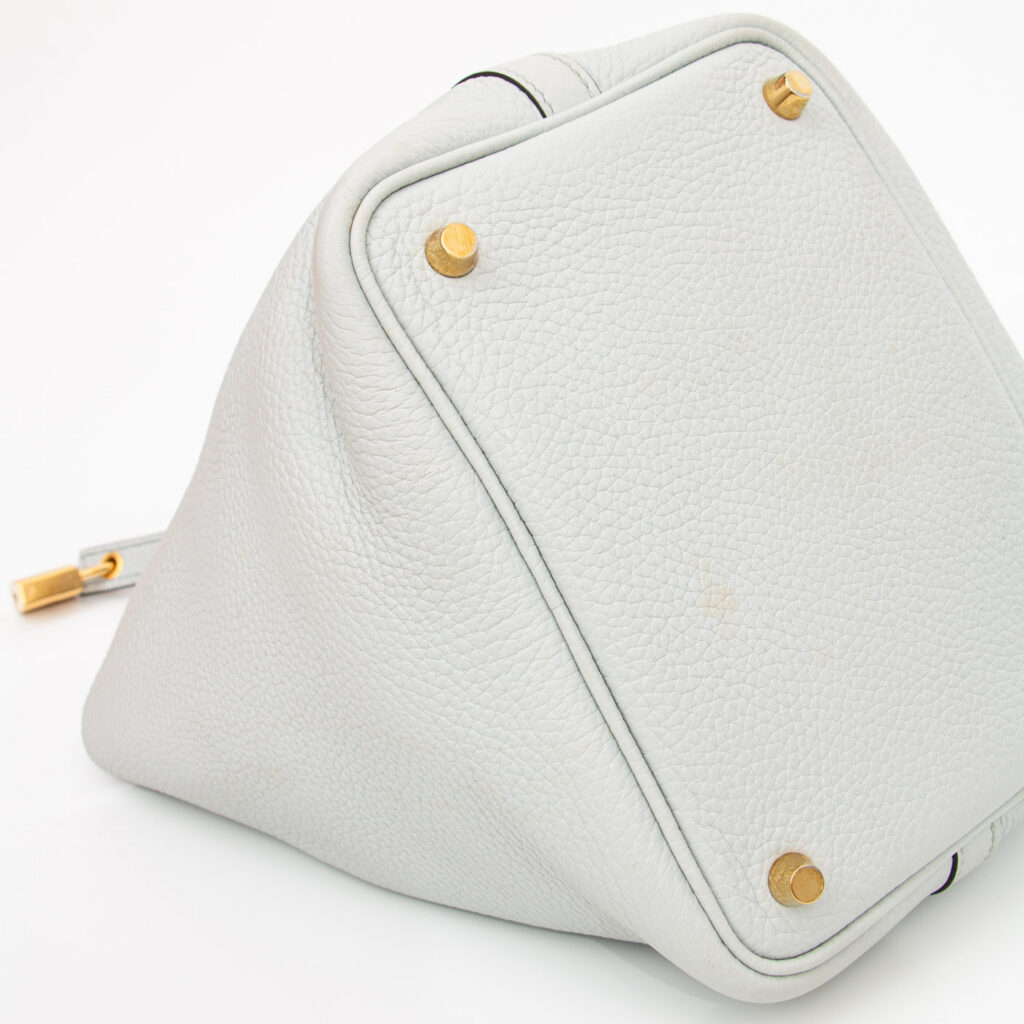 Hermès Tasche Picotin 18 Pm Taurillon Clemence Bleu Pale Mit Goldener Hardware 2021